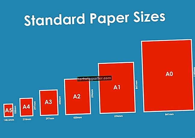 Dimensions de paper d'impressora estàndard